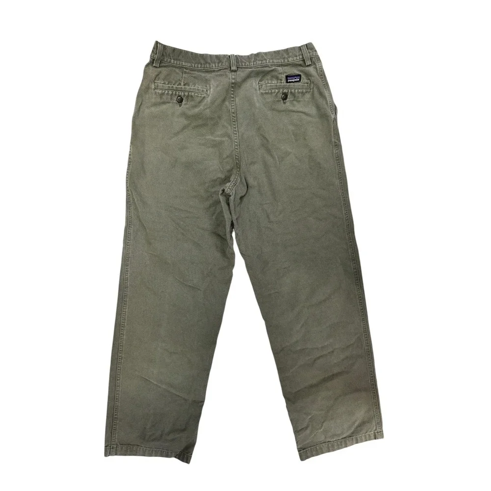 Vintage Patagonia Duck Pants Mens Size 32x28 Brown Outdoors Hiking Cotton Sz 34